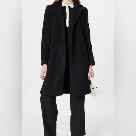 DKNY Ladies wool blend coat, Black - Picture 1 of 3
